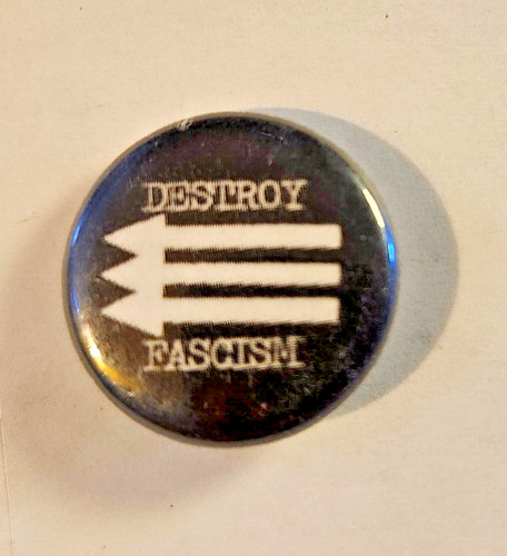 Destroy fascism pinback zaino - destroy,