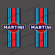 Adesivo decalcomania logo martini racing lucido resistente alle intemperie 10