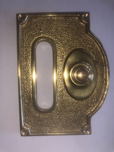 Placca ottone campanello - placca,