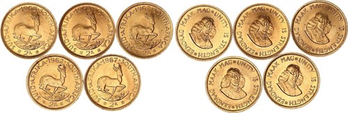 Sudafrica rand 1962 1968 - x, 1962-1968