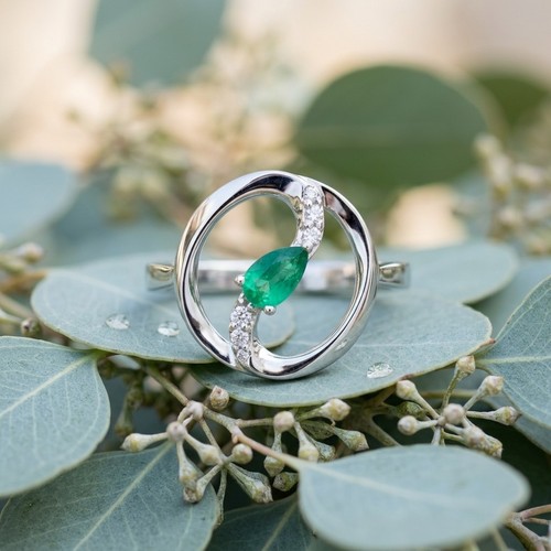 Anello principessa oro bianco