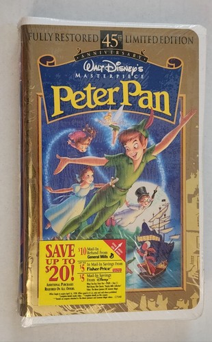 New peter pan vhs disney - peter,