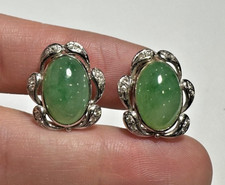 Vintage 18k Oro Bianco Verde