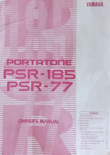 Yamaha psr 185 - yamaha, psr-77