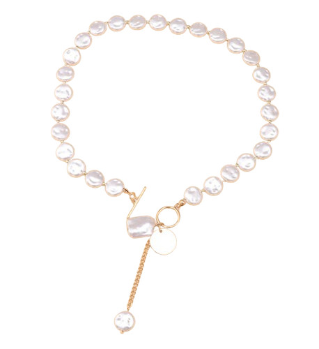 Collana con ciondolo perle