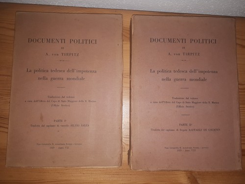 Documenti politici von tirpitz - documenti,