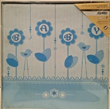 ALBUM FOTOGRAFICO NEONATI BIMBO DIARIO BABY BOOK SP 30 FOGLI 25X25 CON VELINA