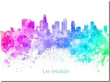 Las angeles city skyline - las,