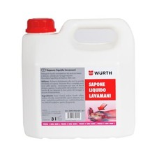Sapone Liquido Mani Detergente Lavamani Profumato 3L Set 2pz - WÜRTH 0893955601