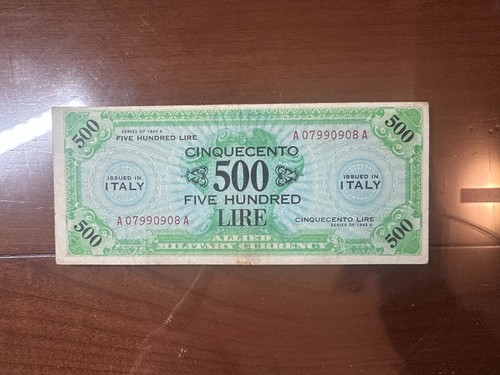 Allied military currency - military, 500
