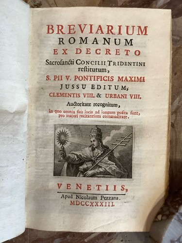 Breviarium romanum breviario - breviarium,