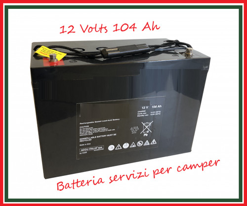 Batteria agm 104ah 12v - batteria,