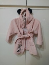 Accappatoio Bambina Minnie Disney rosa 2 anni Cappuccio