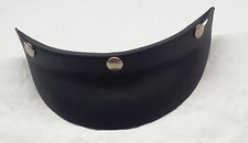 Frontino casco Jet tre bottoni universale regolabile_ nero opaco_ VINTAGE