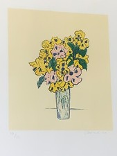 GIOVANNI OMICCIOLI - LITOGRAFIA "VASO DI FIORI" (72X51) - 110/125 - ANNO 1970
