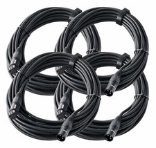 4x Cavi Microfono XLR DJ PA