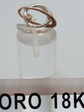 Anello in oro bianco 750 18