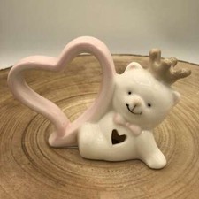 Bomboniera Battesimo Orsetto Cuore Rosa