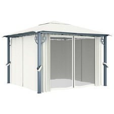 Gazebo with Curtains Canopy