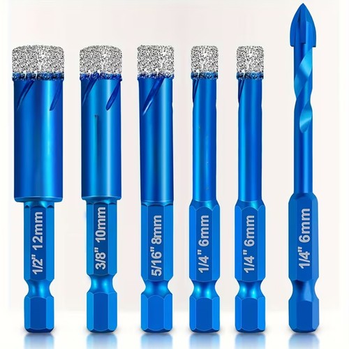 Set pezzi punte diamantate a - 6,