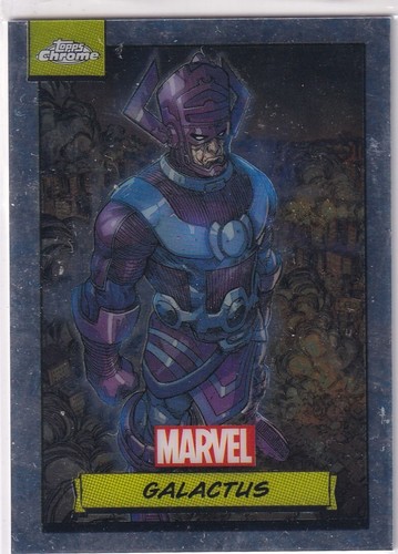 Scheda topps marvel - marvel, chrome