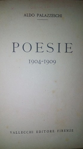 Aldo palazzeschi poesie 1904 - aldo, 1904-