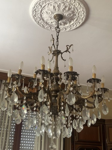 Lampadario ottone gocce - in, e