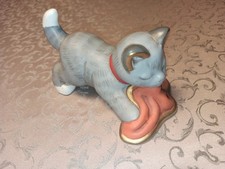 Thun Gatto Gattino Micio Grigio Coperta Raro Fuori Produzione