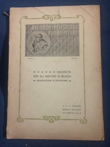 Ricordi musicali fiorentini - ricordi,