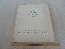 RARO LIBRO ANNO 1953 CON INVITO DEL 1955 SEAT STABILIMENTO BARCELLONA FIAT 1400