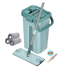 Offerta!!!! Lavapavimenti Nuovo mocio piatto mop da spremere con Pratico Secchio