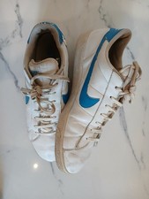 RARO Vintage 1987 Nike Wimbledon Vintage Tennis Scarpe Sneakers Pelle UK 11