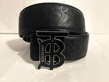 BURBERRY - CINTURA NERA UOMO -