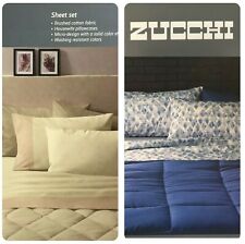 COMPLETO LETTO ZUCCHI in CALDO COTONE SINGOLO - Sopra, Sotto con Angoli, Federa