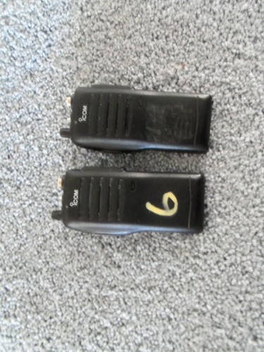 Two icom portable radios