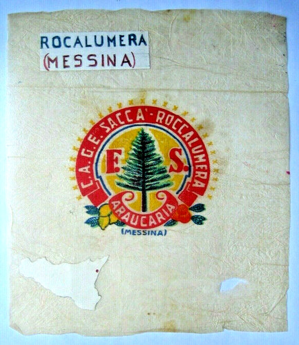 Vecchia velina incarto agrumi - incarto,