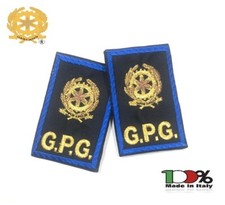 Tubolari Ricamati Bordo Azzurro GPG - Nuovo Modello  REPUBBLICA® Guardie Giurate