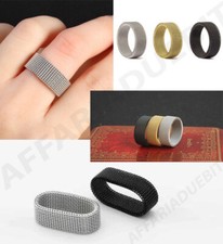 Anello maglia milanese argento