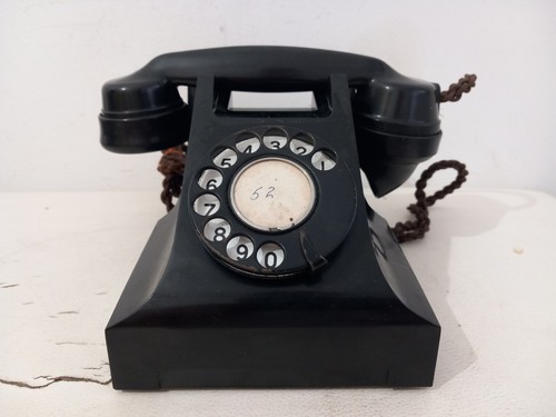 Telefono bachelite nera - telefono, in