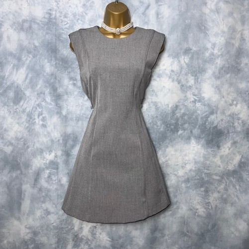 Abito corto grigio zara - grigio, nuovo