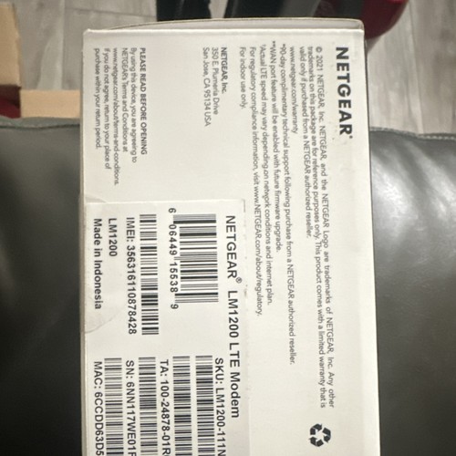 Netgear lm1200 lte modem - lte,