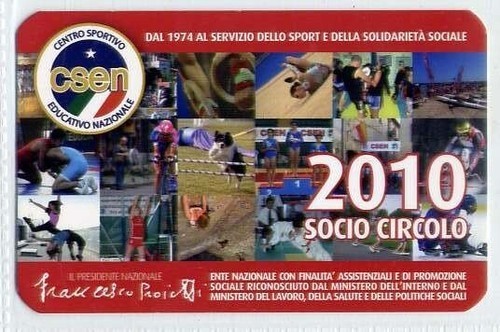 Tessera centro sportivo - centro,
