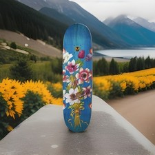 Monarch skateboard deck - skateboard, fiori
