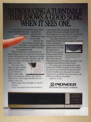 Pioneer 88f giradischi 1982 - giradischi,