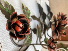 Set portacandele in ferro battuto 