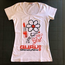 GURU T-Shirt Donna bianca Bad Girl Taglia M con logo