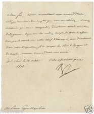 NAPOLEON BONAPARTE Signed
