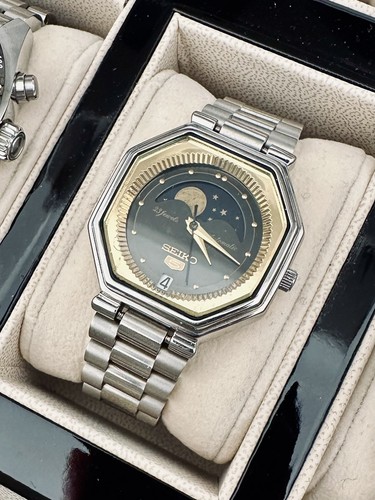 Raro orologio oro seiko - 5, fasi