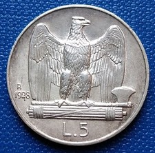 MONETA REGNO 5 LIRE AQUILOTTO