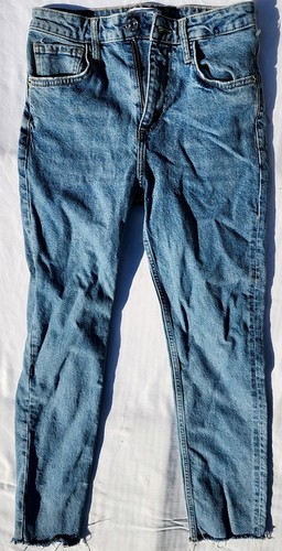 Jeans donna zara blu cotone - zara,